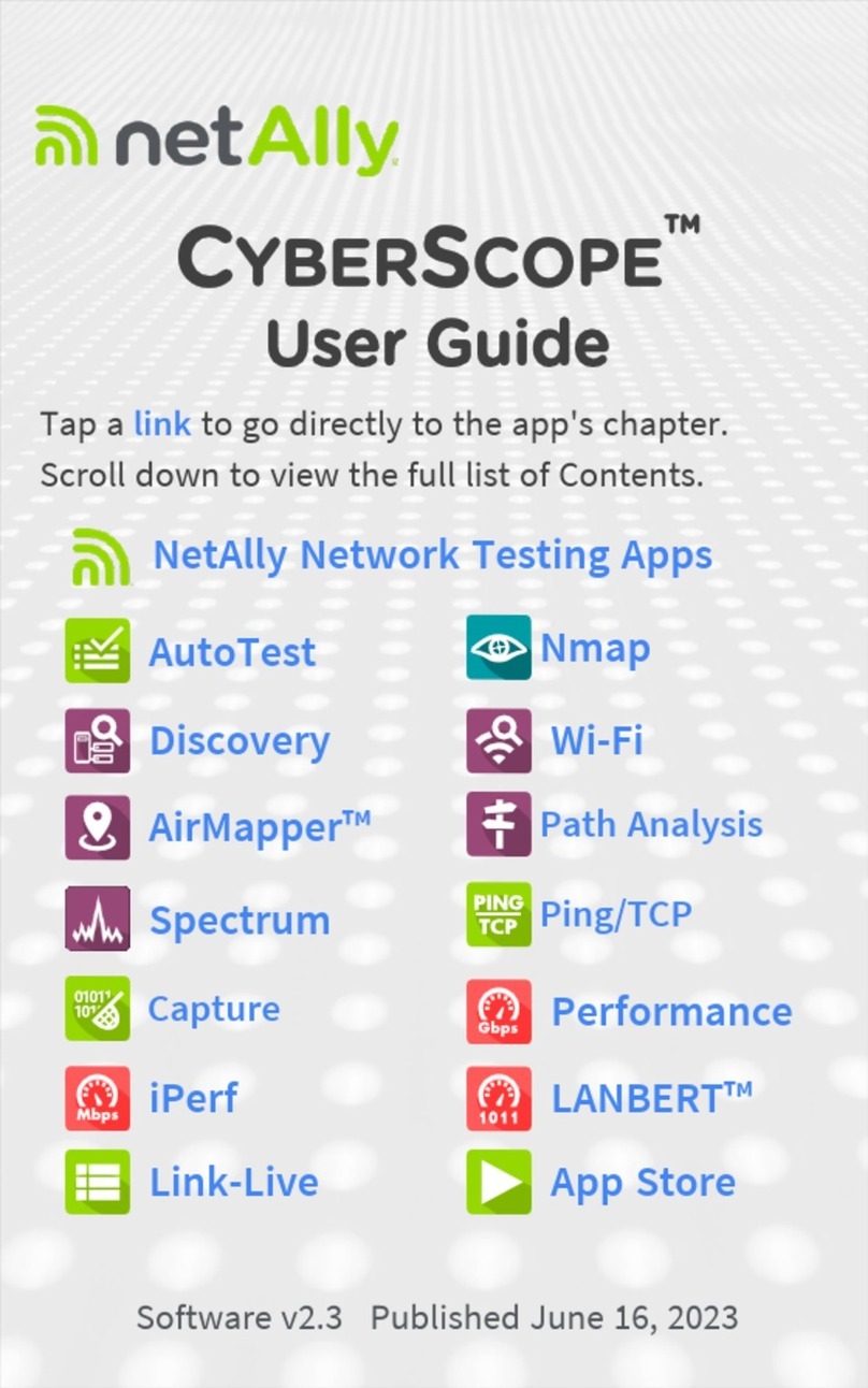 netAlly CyberScope User manual