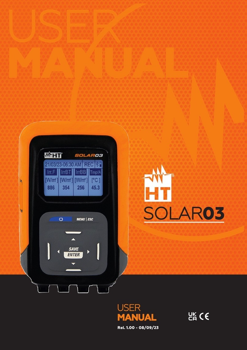HT Instruments SOLAR03 user manual