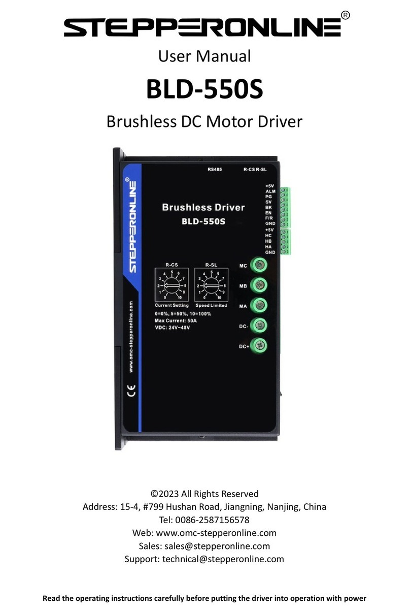 StepperOnline BLD-550S User manual