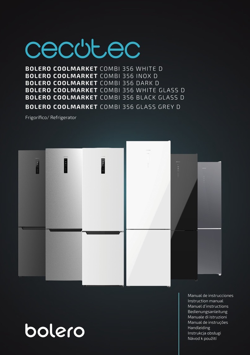 cecotec BOLERO COOLMARKET COMBI 356 WHITE D instruction manual cecotec BOLERO COOLMARKET COMBI 356 WHITE D instruction manual
