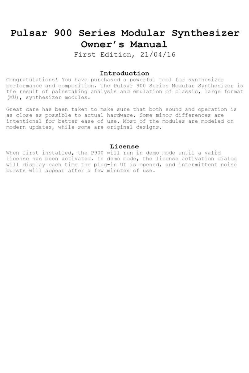 Pulsar Modular 900 Series owner's manual
