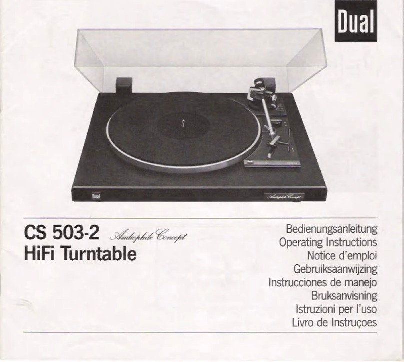 Dual CS 503- 2 User manual