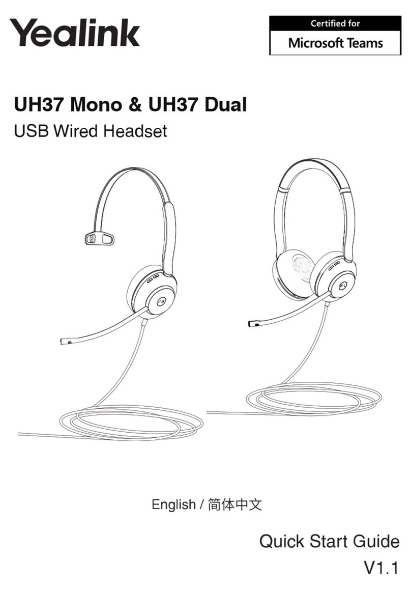 Yealink UH37 Mono quick start guide