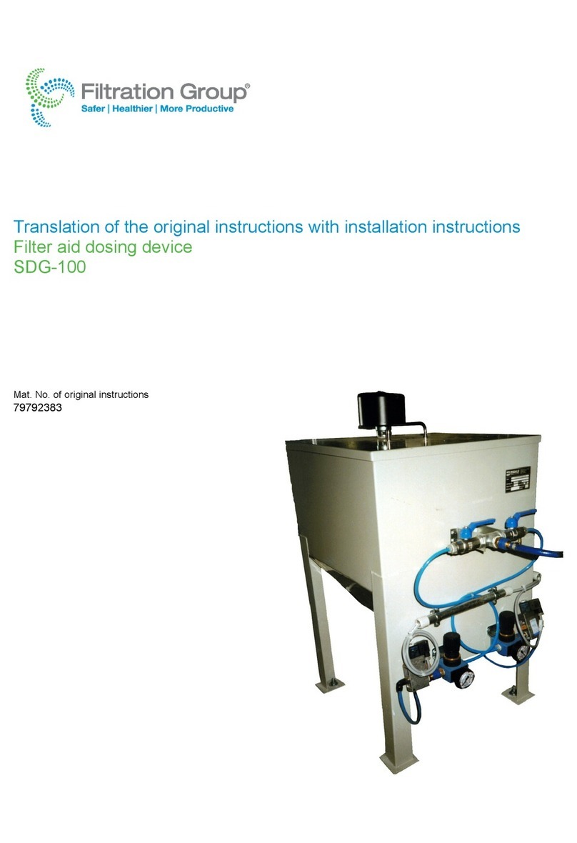 Filtration Group SDG-100 Translation of the original instructions Filtration Group SDG-100 Translation of the original instructions