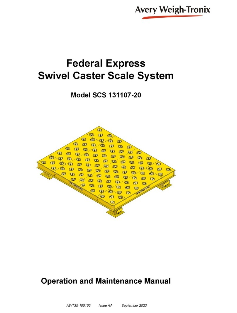 Avery Weigh-Tronix SCS 131107-20 User manual