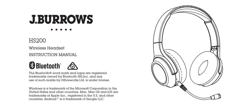 J.Burrows HS200 instruction manual