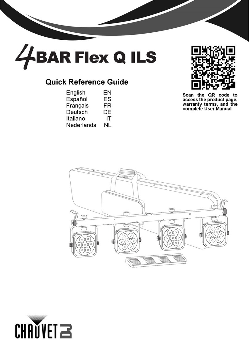 Chauvet DJ 4BAR Flex Q ILS Quick reference guide