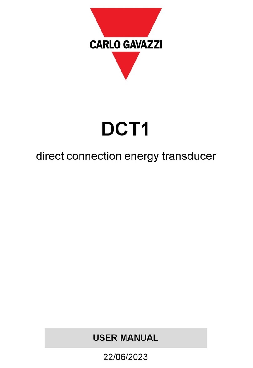 CARLO GAVAZZI DCT1 user manual
