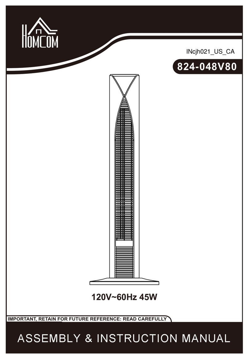 HOMCOM 824-048V80 Assembly & instruction manual