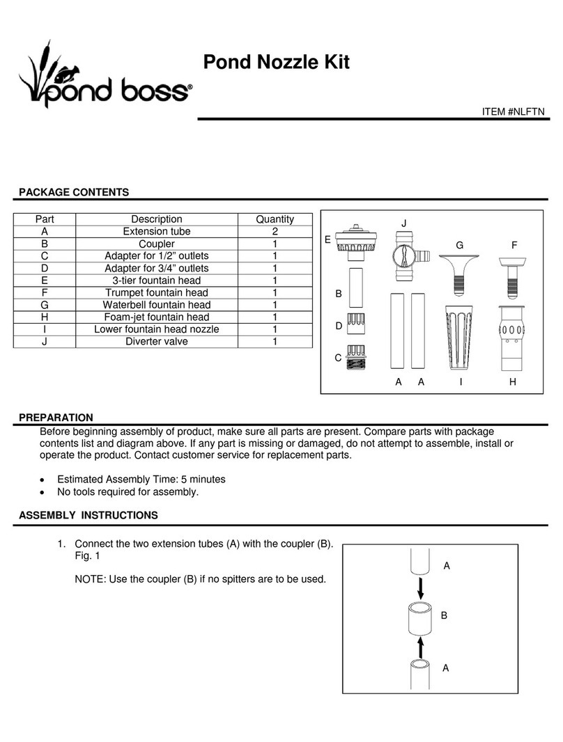 Pond Boss NLFTN quick start guide