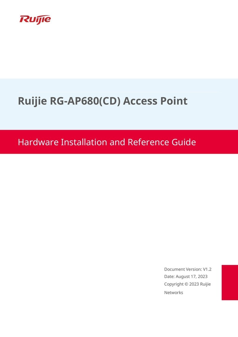 Ruijie RG-AP680 CD Series Installation and operating manual Ruijie RG-AP680 CD Series Installation and operating manual