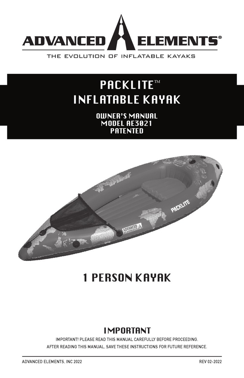 Advanced Elements Packlite Inflatable Kayak AE3021 User manual