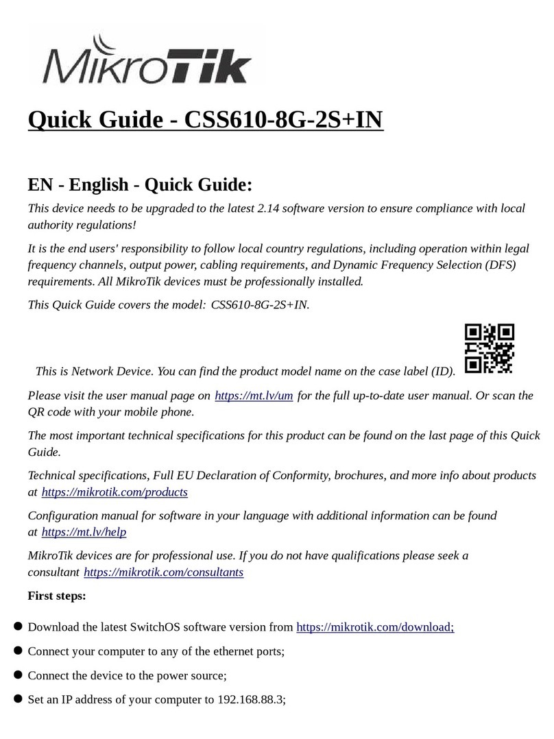 MikroTik CSS610-8G-2S+IN quick guide