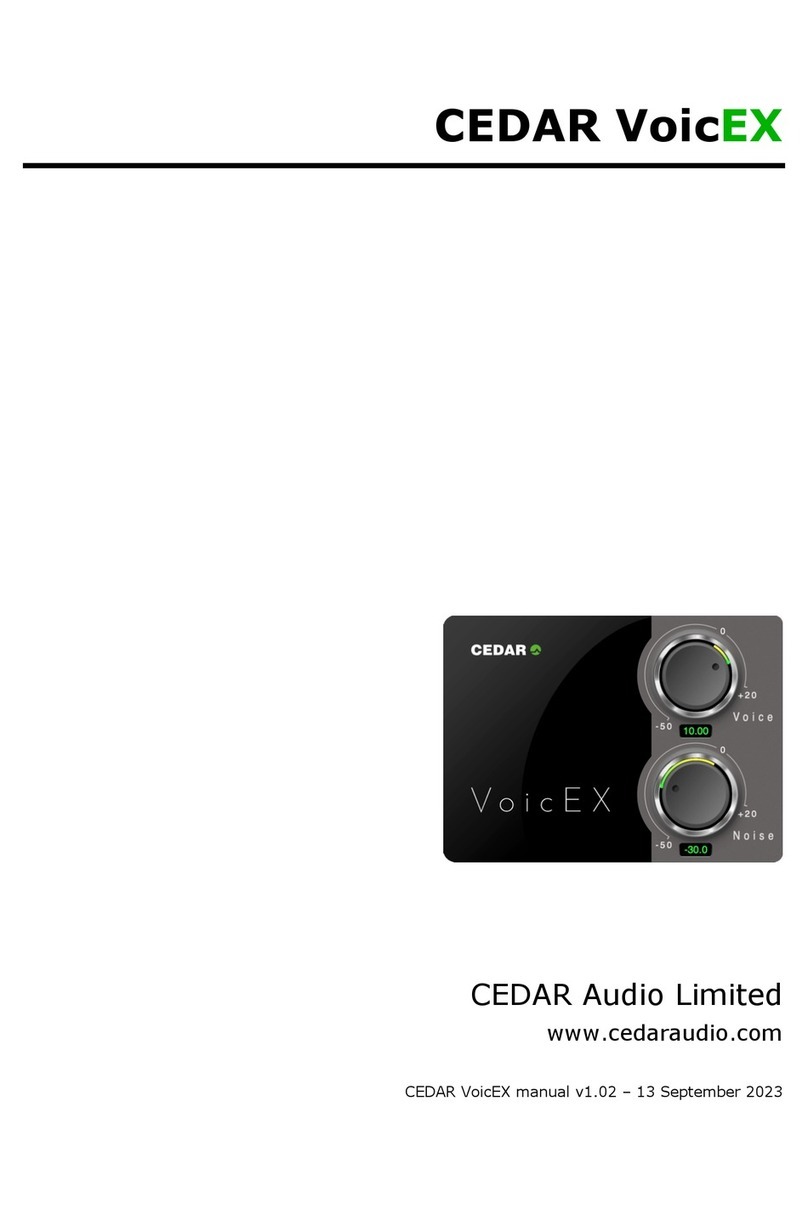 Cedar VoicEX manual