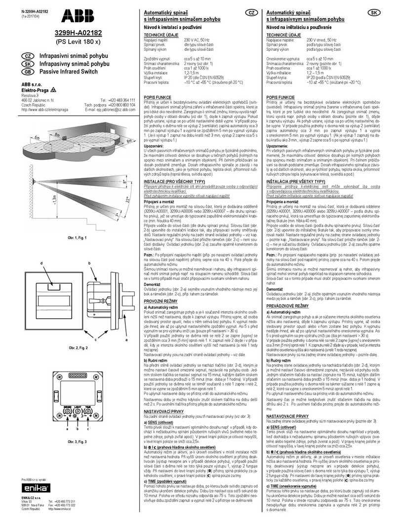 ABB 3299H-A02182 Installation and usage manual