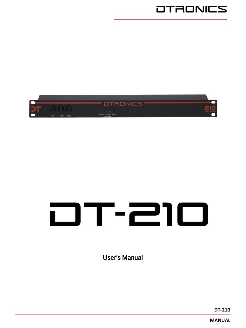 DTronics DT-210 User manual