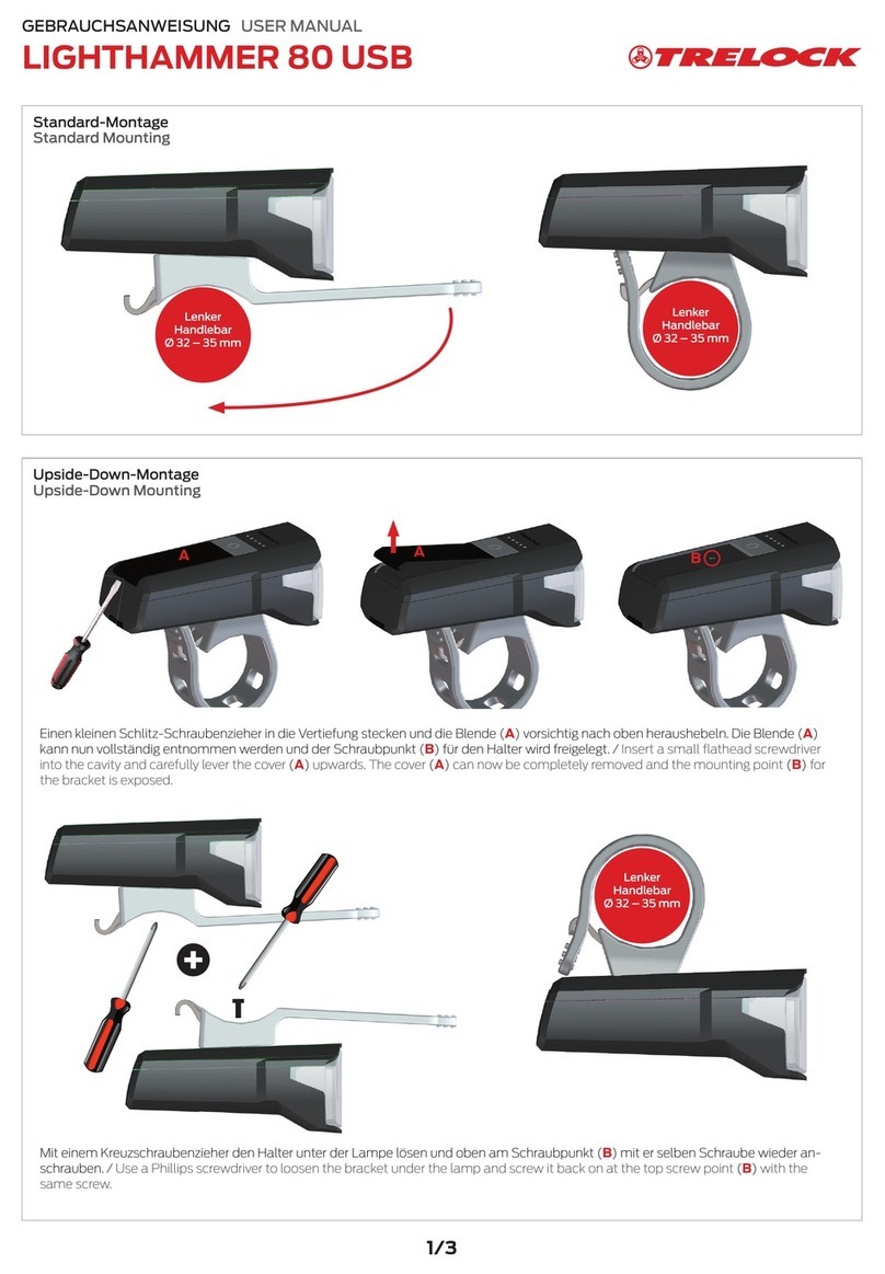 Trelock LIGHTHAMMER 80 USB user manual