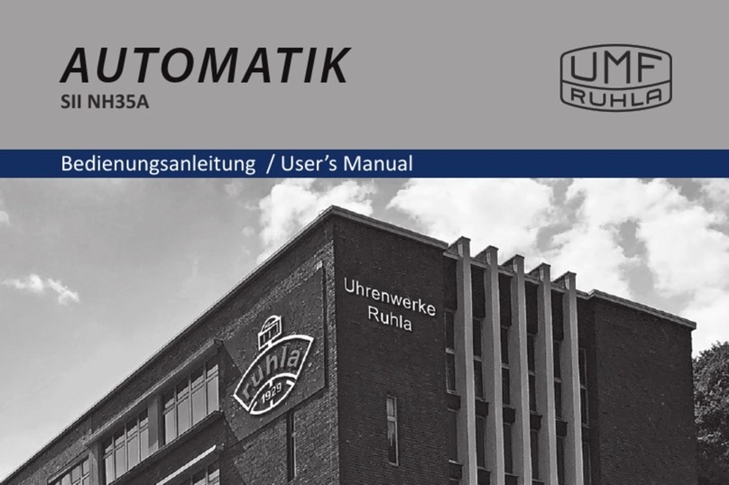 UMF RUHLA AUTOMATIK SII NH35A User manual