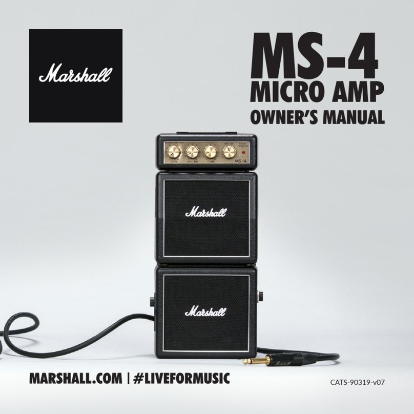Marshall Amplification MS-4 owner's manual