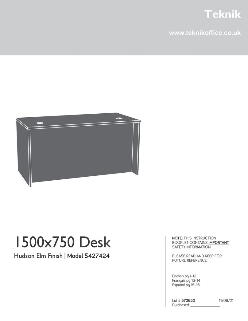 Teknik Hudson Elm Finish 5427424 manual Teknik Hudson Elm Finish 5427424 manual