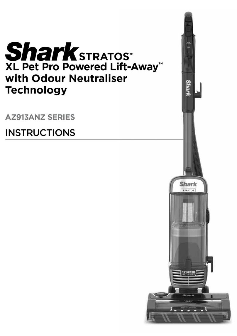 Shark STRATOS XL Pet Pro Powered Lift-Away AZ913ANZ... User manual