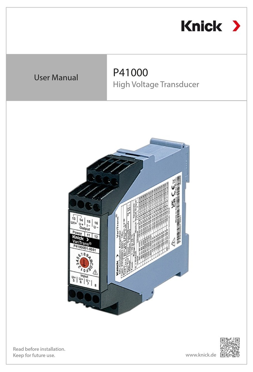 Knick VariTrans P 41000 Series user manual