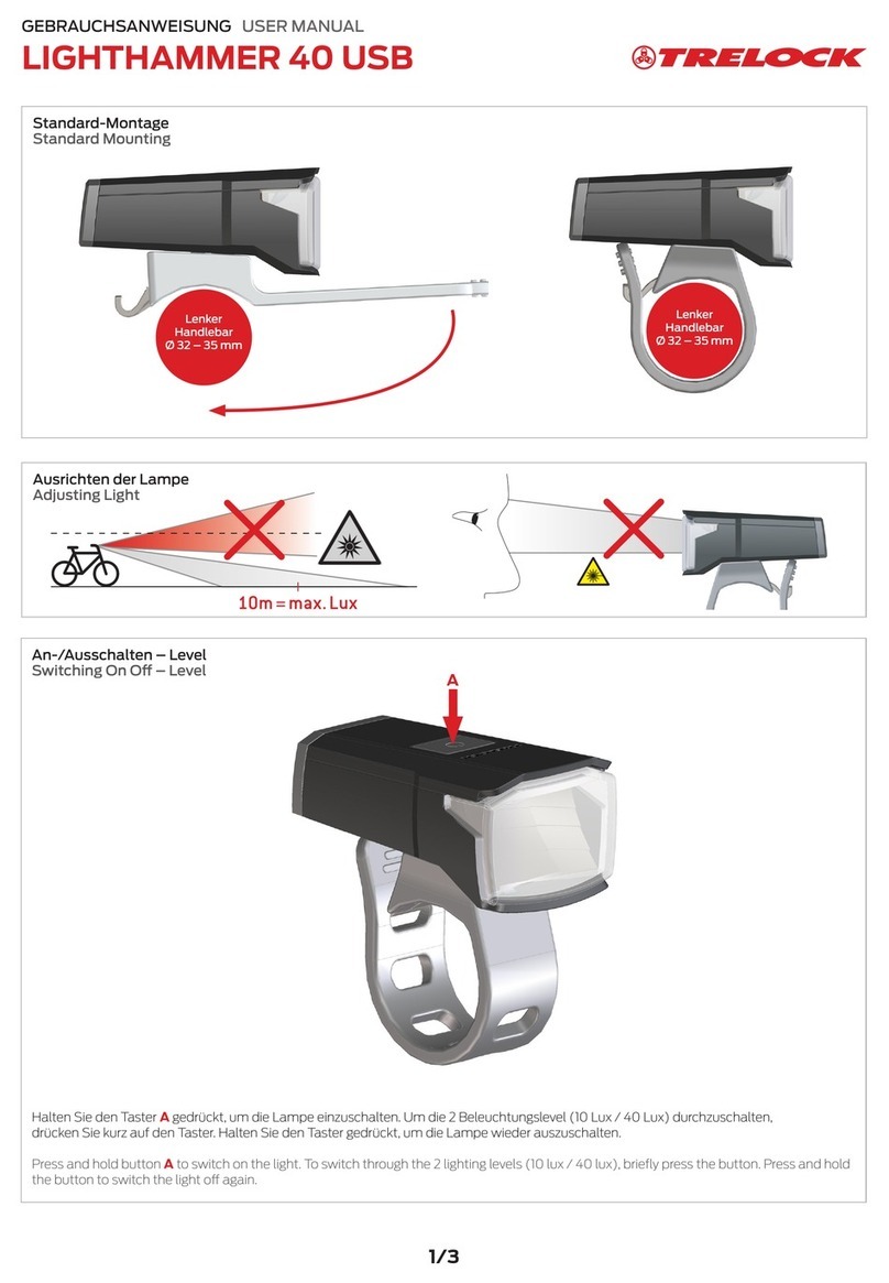 Trelock LIGHTHAMMER 40 USB user manual