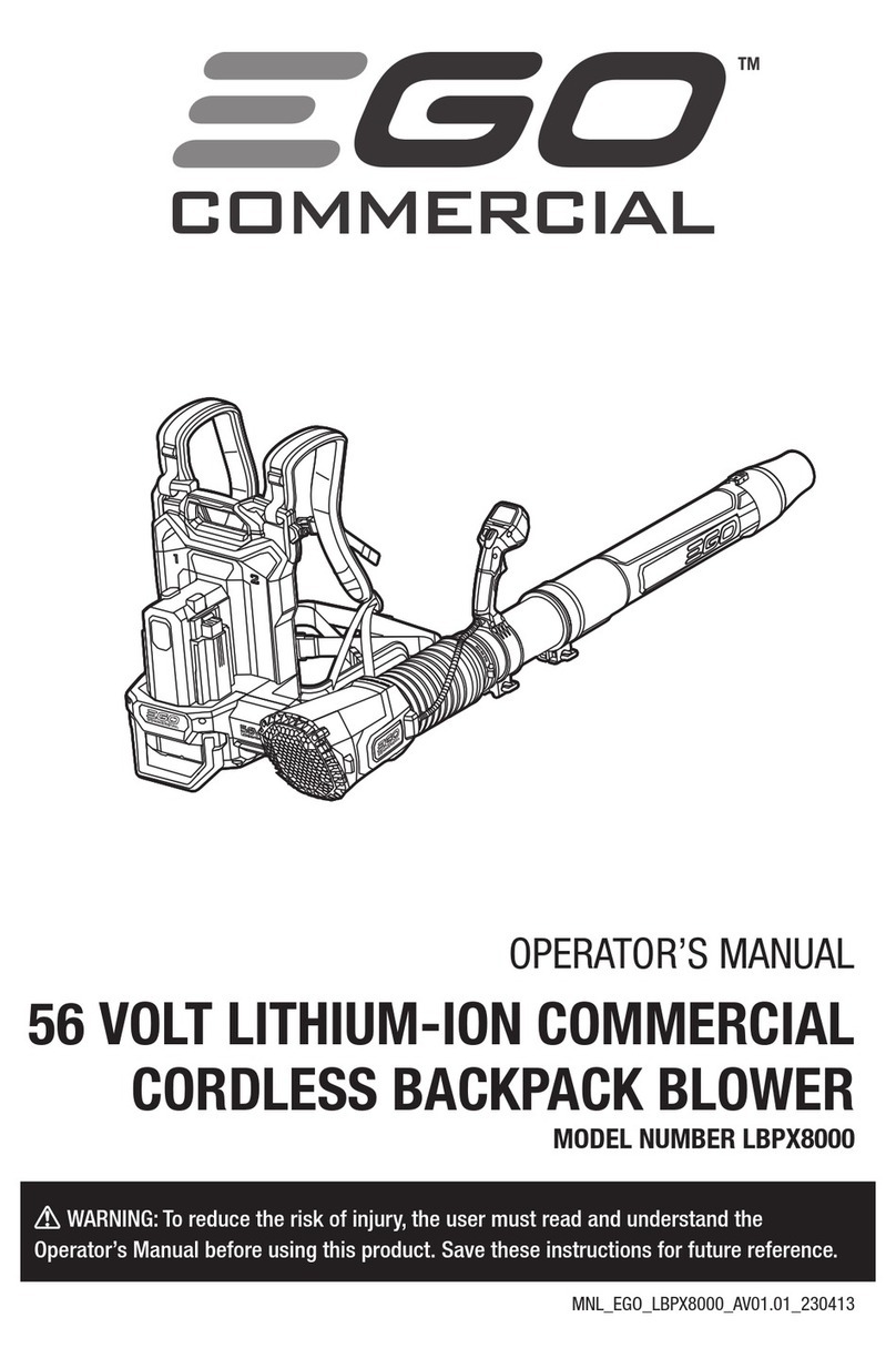EGO LBPX8000 User manual