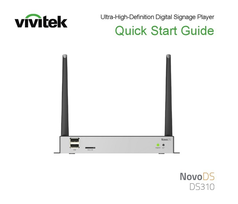 Vivitek NovoDS DS310 quick start guide