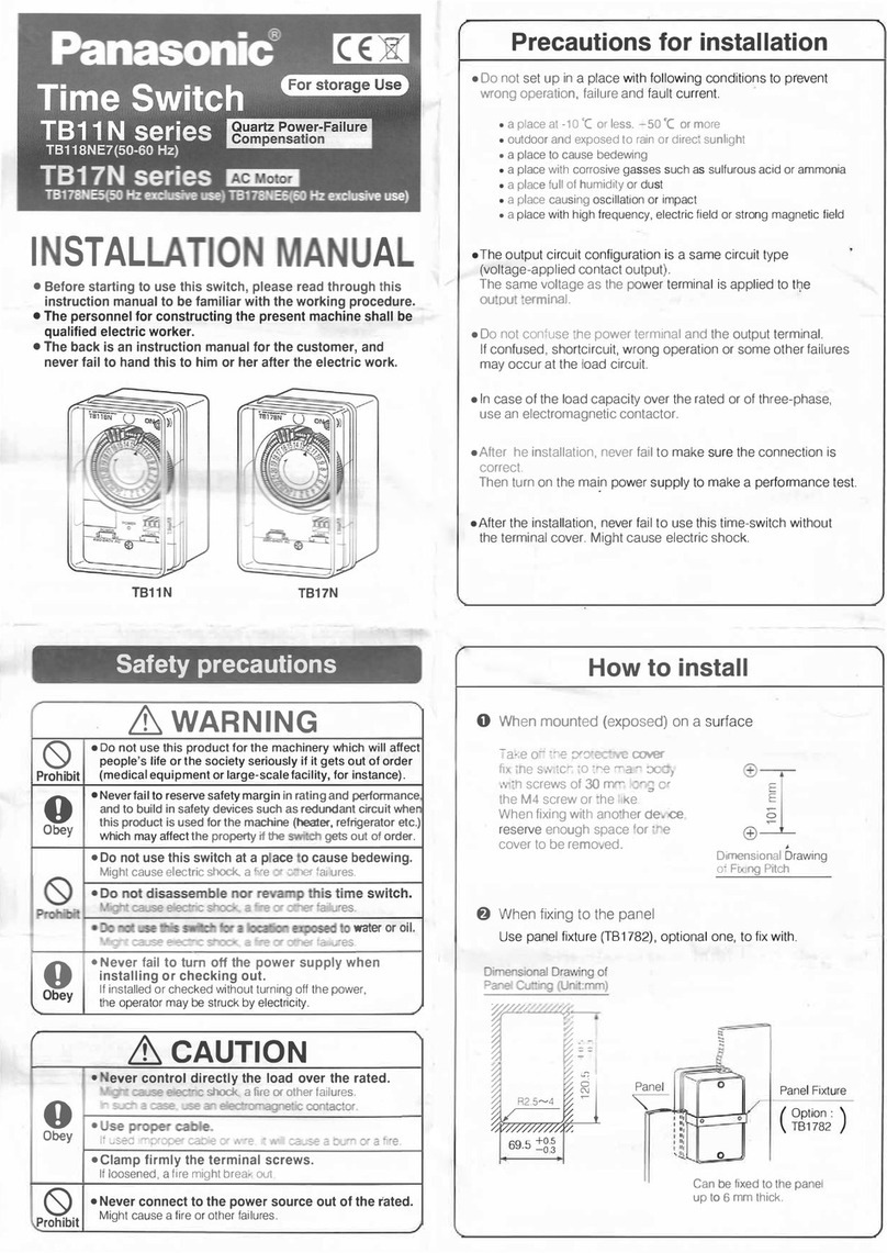 Panasonic TB11N Series User manual