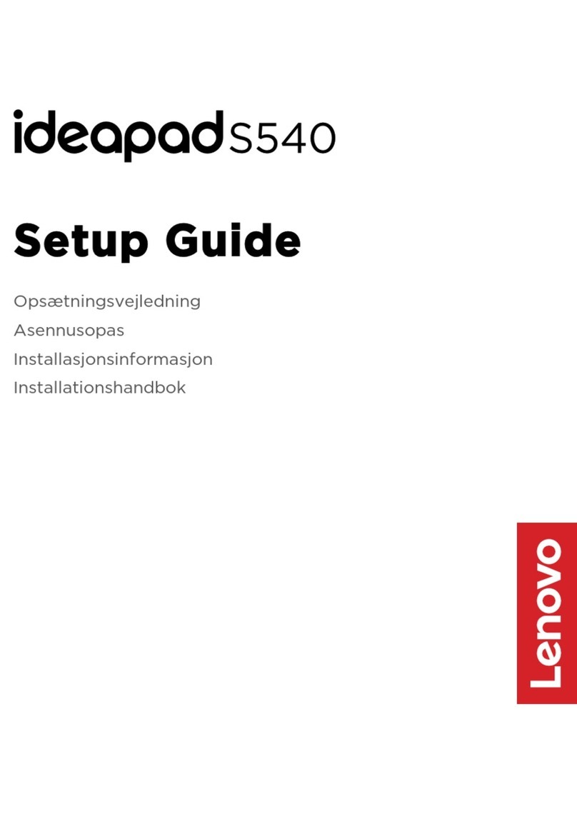 Lenovo IdeaPad S540 Setup guide