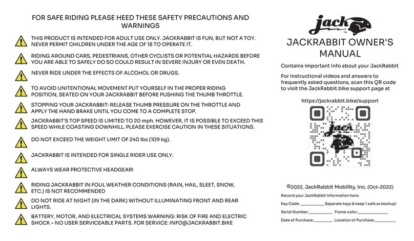 Jack JACKRABBIT owner's manual