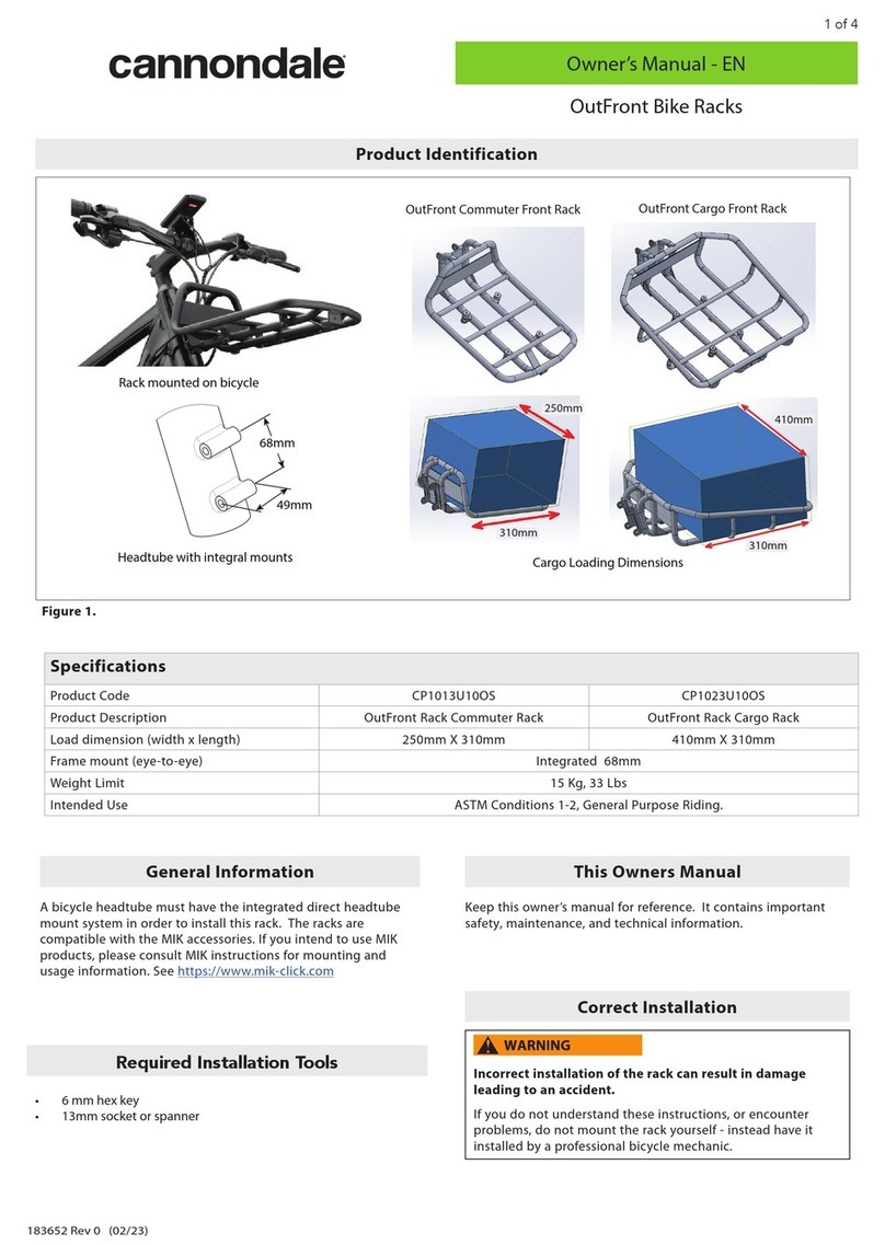 Cannondale CP1013U10OS User manual Cannondale CP1013U10OS User manual