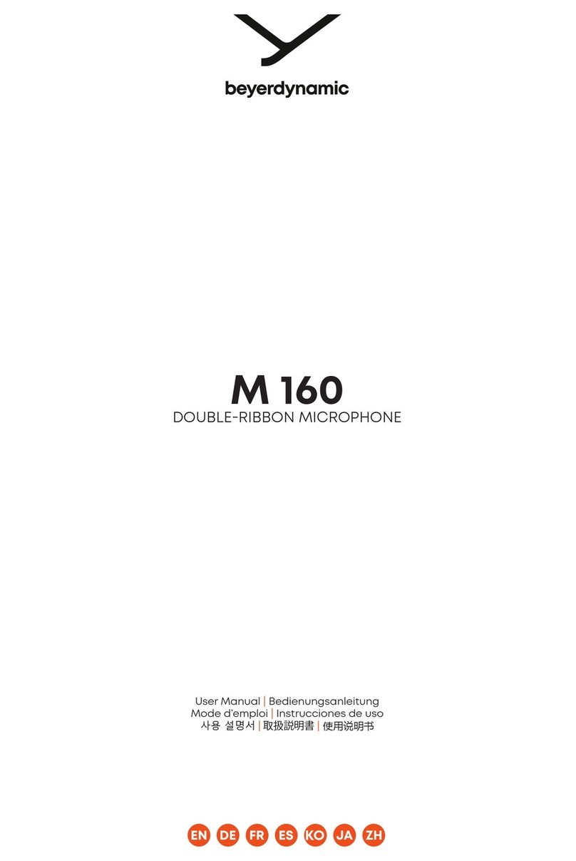 Beyerdynamic M 160 User manual Beyerdynamic M 160 User manual