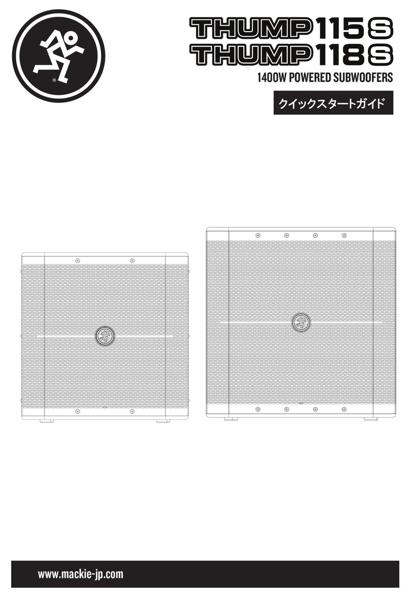 Mackie THUMP 115 S User manual