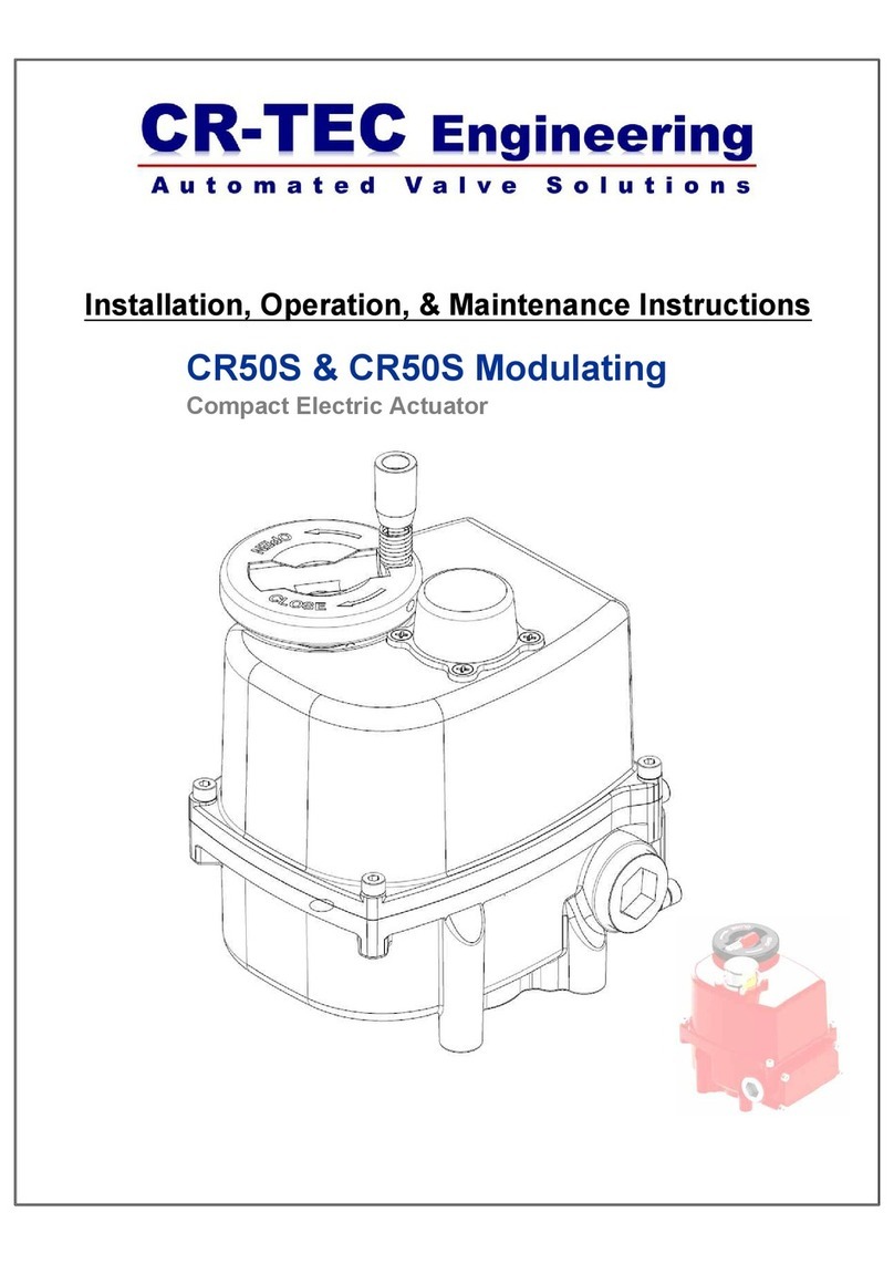 CR-Tec CR50S Installation, operation & maintenance instructions