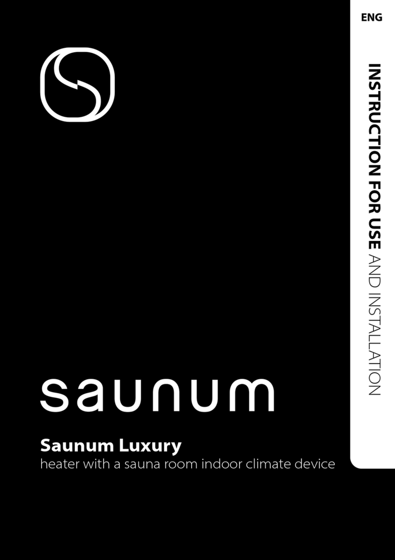 Saunum Luxury Instructions for use