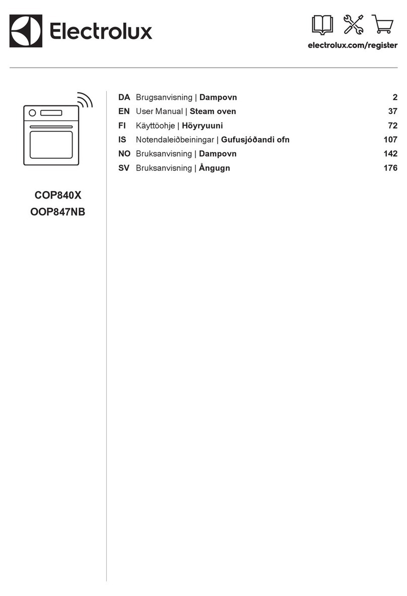Electrolux OOP847NB user manual