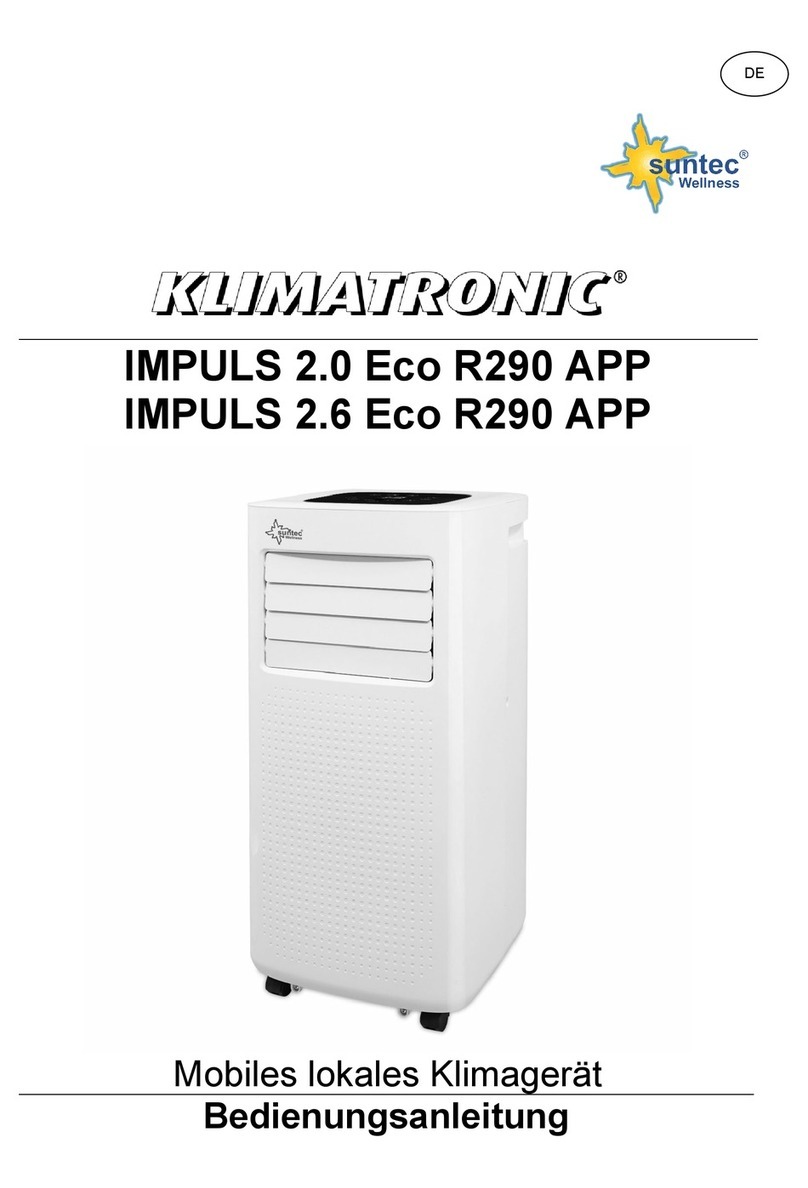 Suntec Wellness KLIMATRONIC IMPULS 2.6 Eco R290 APP User manual
