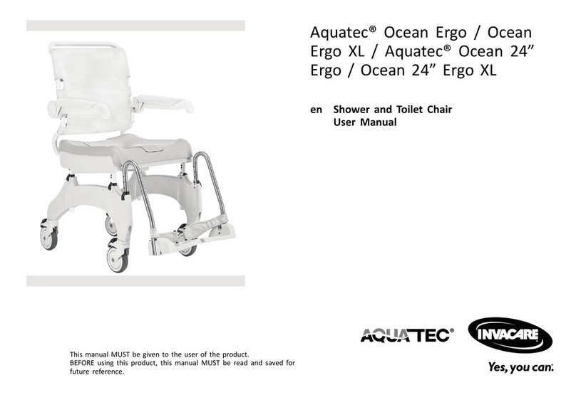 Invacare Aquatec Ocean Ergo User manual