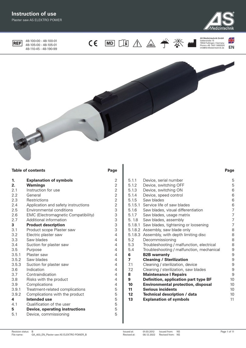 AS Medizintechnik 48-100-00 Instructions for use
