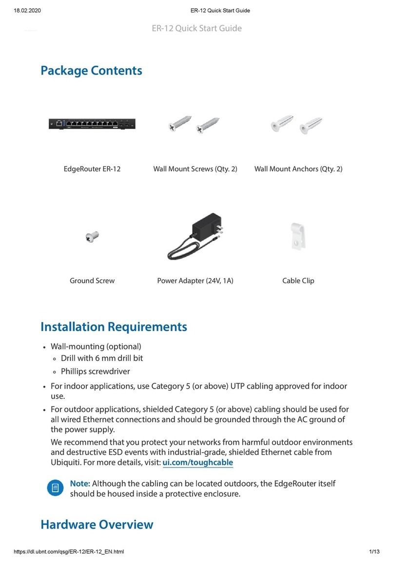 Ubiquiti ER-12 User manual