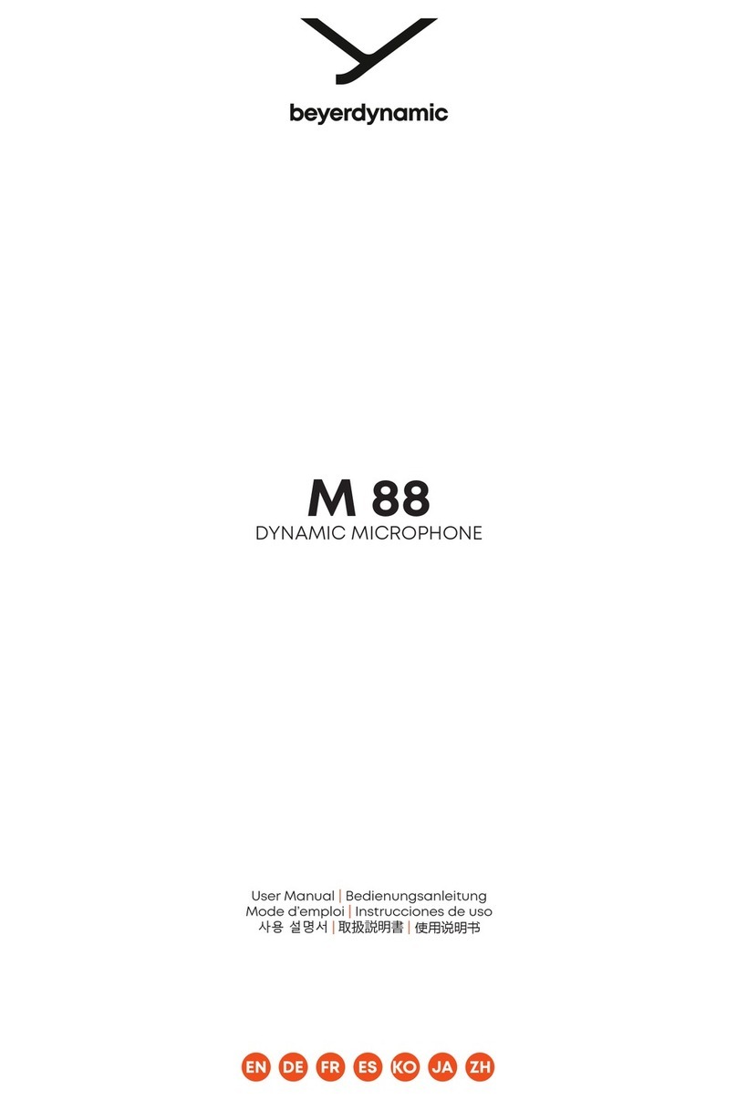 Beyerdynamic M 88 User manual