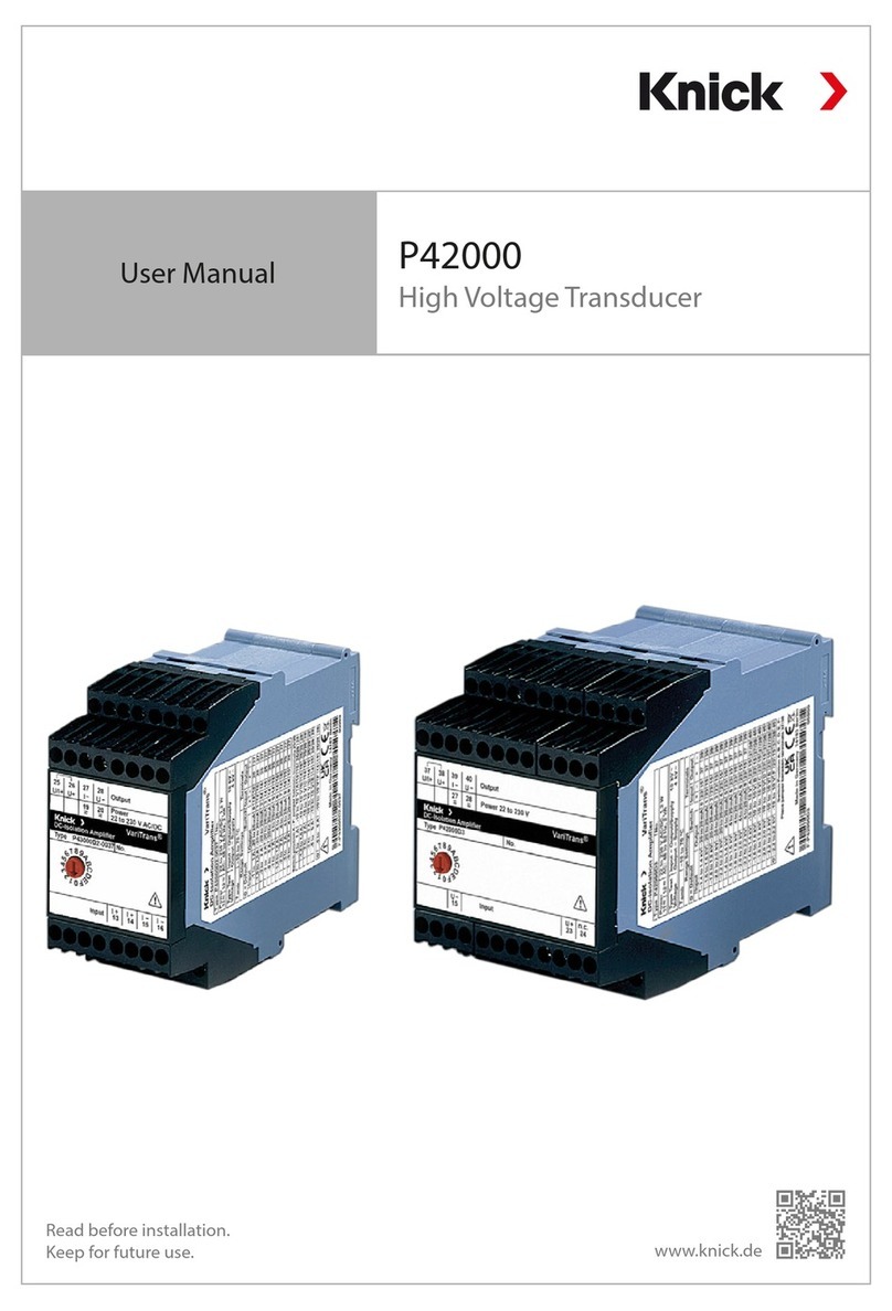 Knick VariTrans P 42000 Series user manual