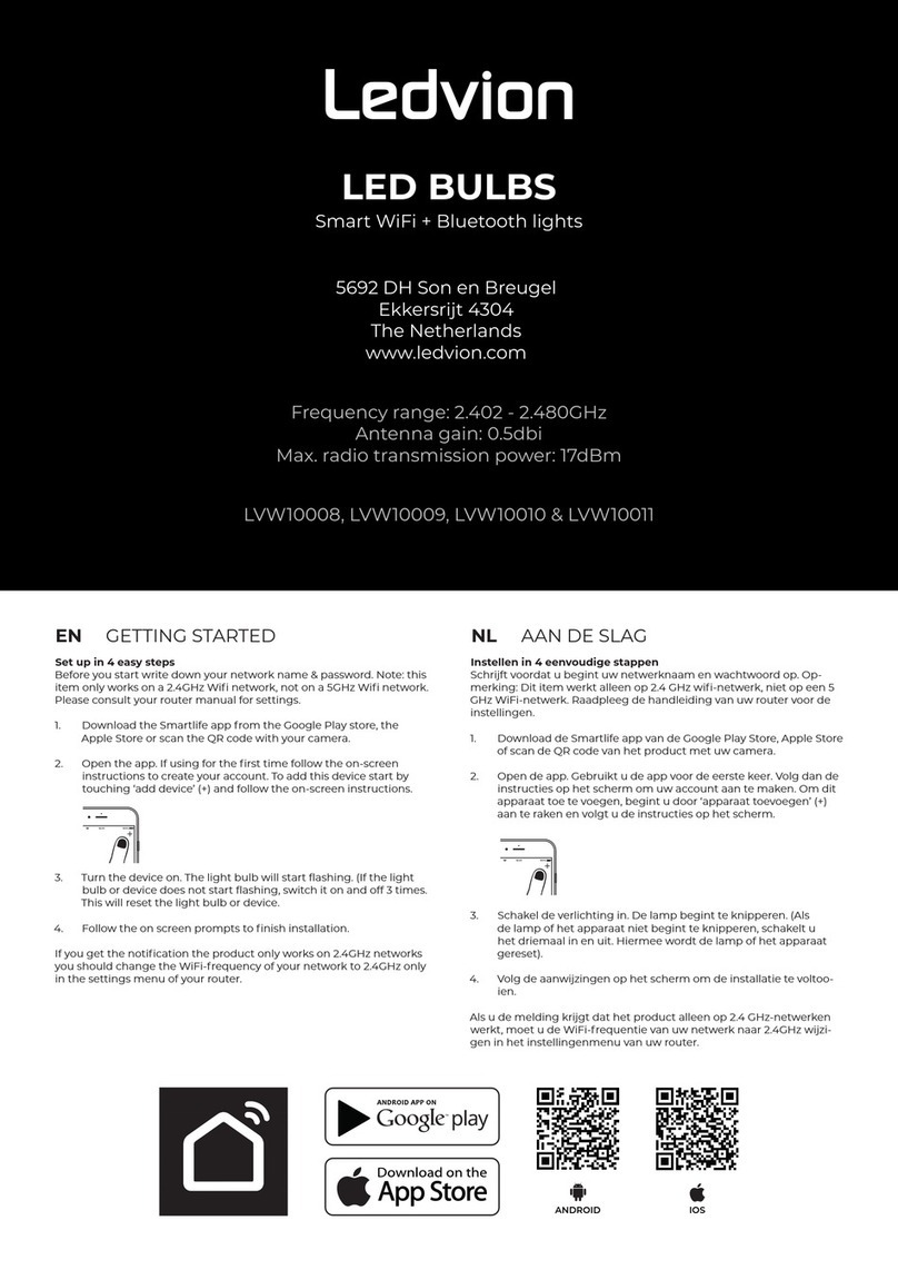 Ledvion LVW10008 User manual