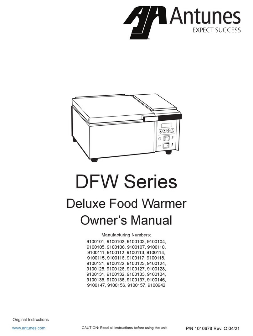Antunes DFW Series owner's manual