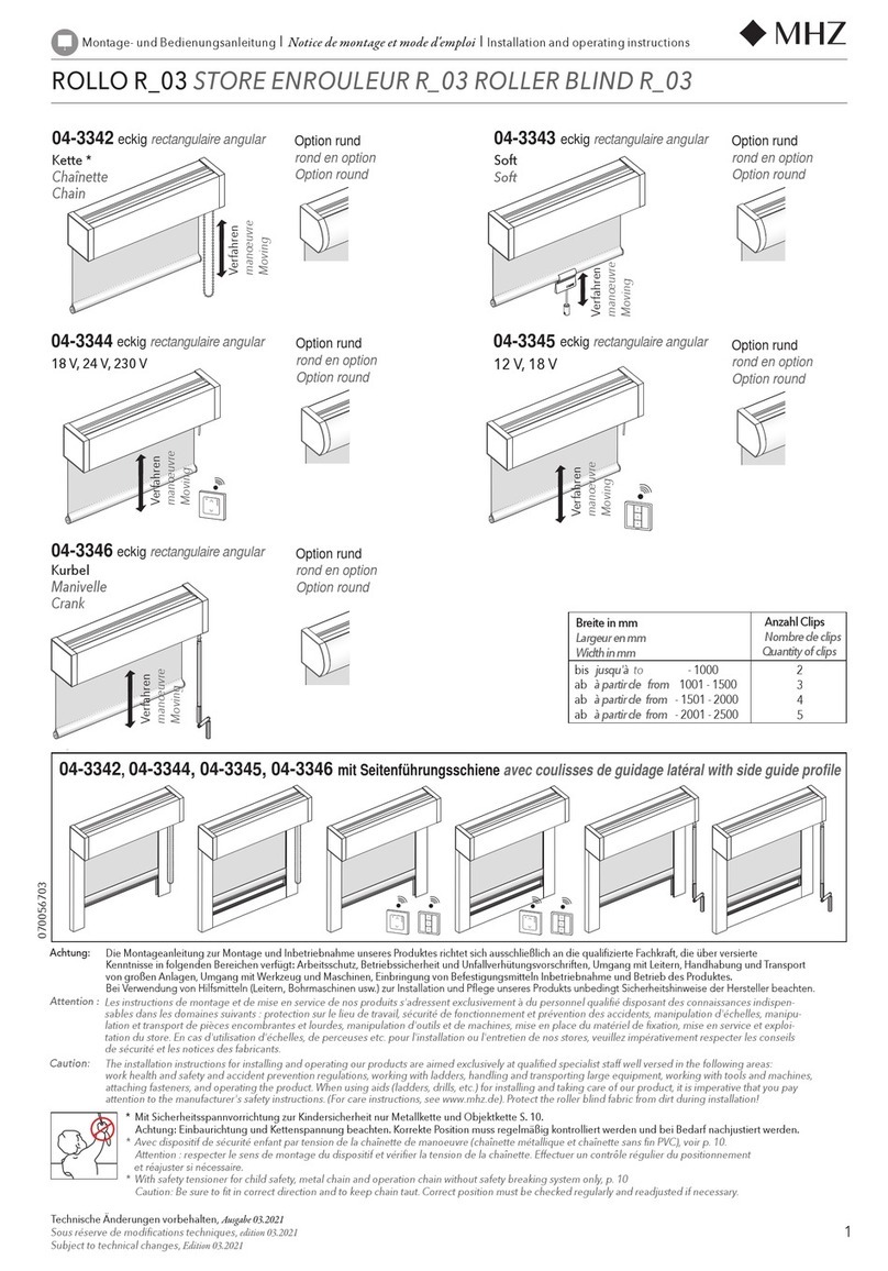 MHZ R 03 Installation and operating instructions