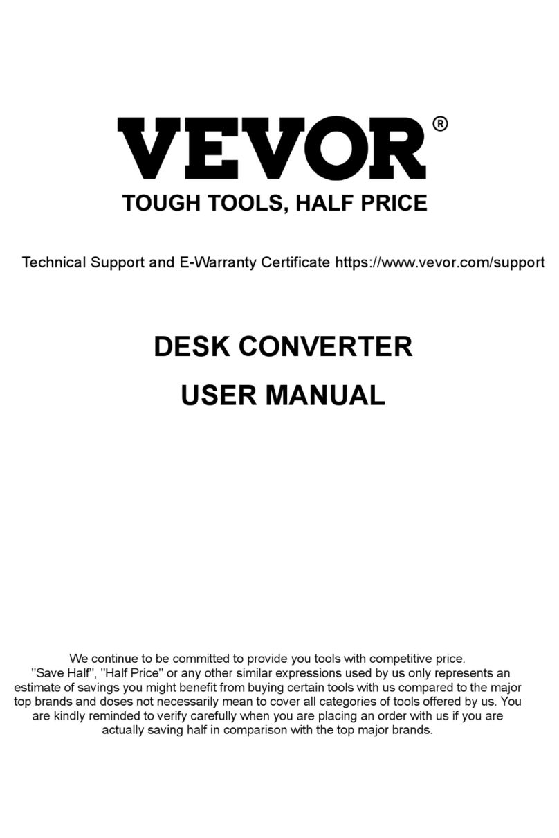 VEVOR DESK CONVERTER ZWE-ZSZ-02 user manual