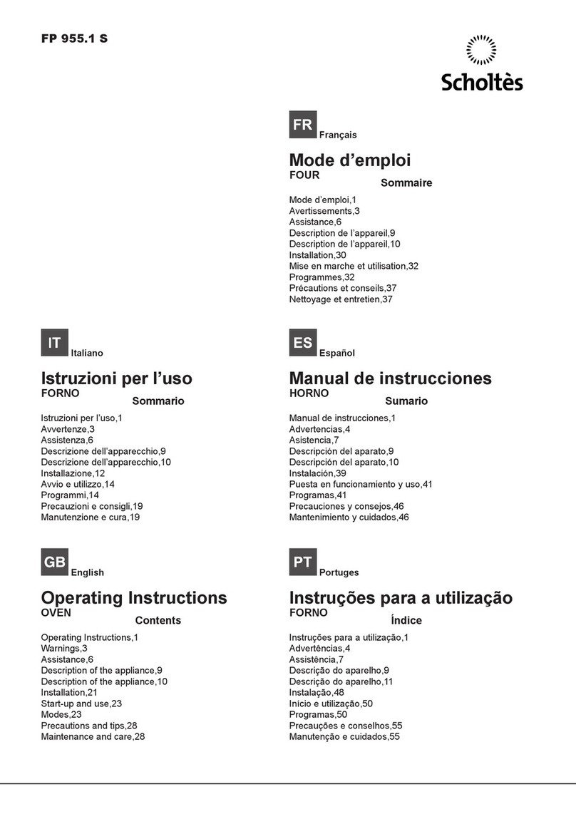 SCHOLTES FP 955.1 S User manual