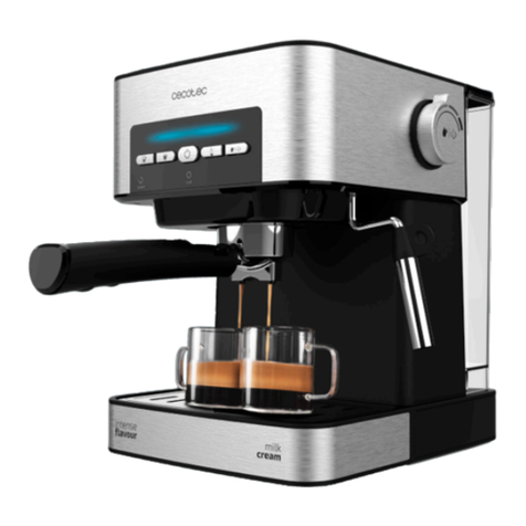 cecotec Cumbia Power Espresso 20 Matic User manual